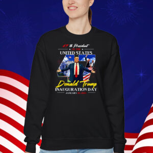President Donald Trump Inauguration Day 2025 47Th Usa Flag T-Shirt