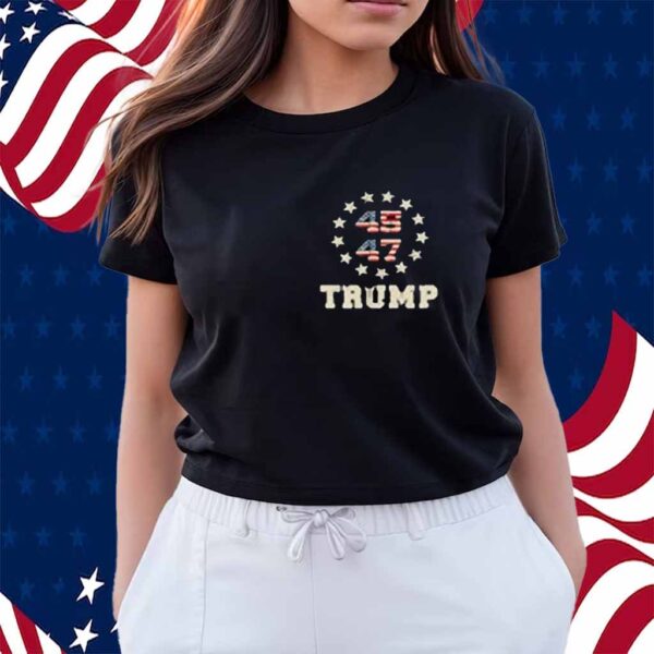 Take America Back Trump Flag 45 47 Shirt