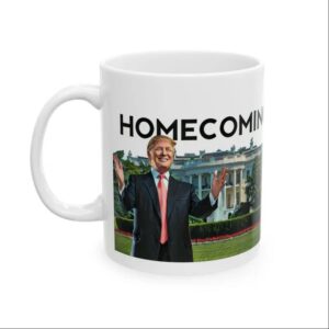 Trump Homecoming 2025 White House Ceramic Mug