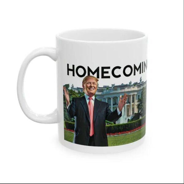 Trump Homecoming 2025 White House Ceramic Mug