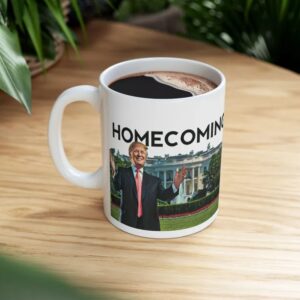 Trump Homecoming 2025 White House Ceramic Mug