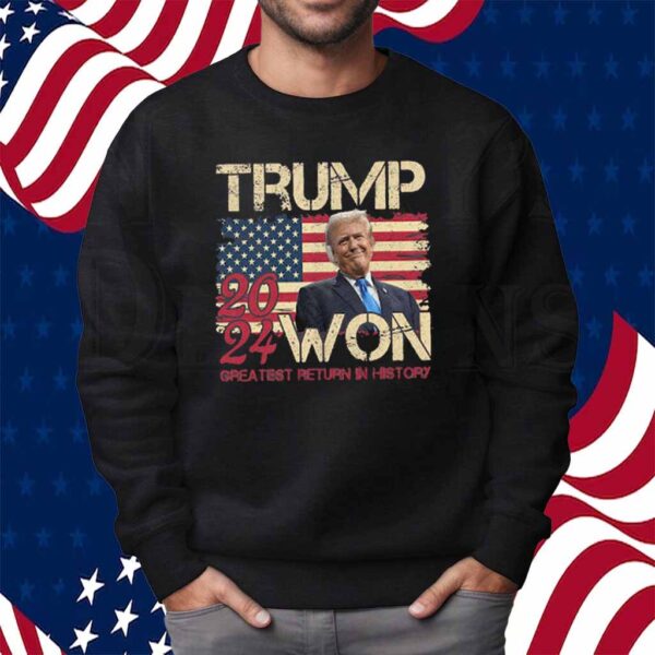 Trump We Won Win Inauguration Day 2025 47th President Shirt
