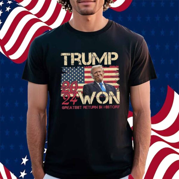 Trump We Won Win Inauguration Day 2025 47th President Shirt
