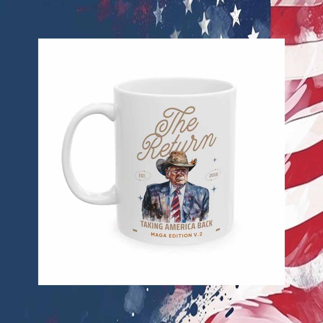 Trump Win western the Return, Trump 45 47 Mug