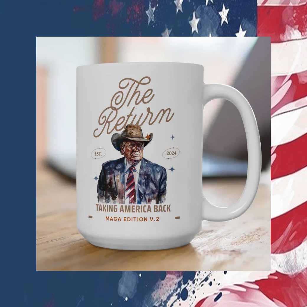 Trump Win western the Return, Trump 45 47 Mug