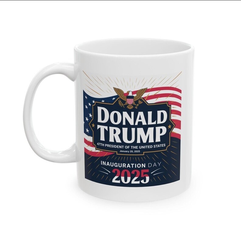 USA President Trump 2025 Inauguration Ceramic Mug