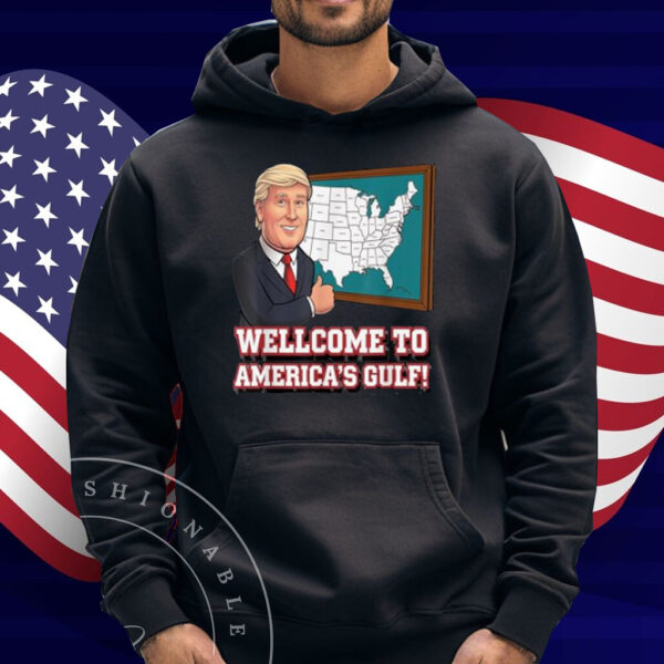 Welcome to the Gulf of America's Trump funny map of America T-Shirt