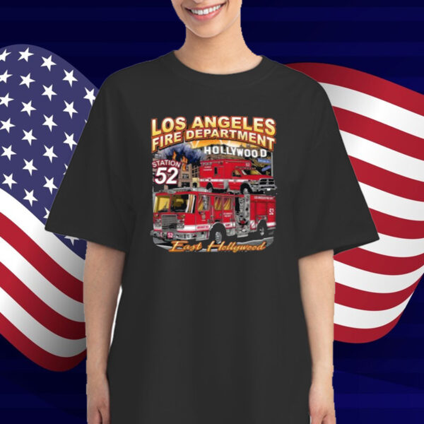 los angeles fire department, LAFD Station 52 East Hollywood California Fire Shirt