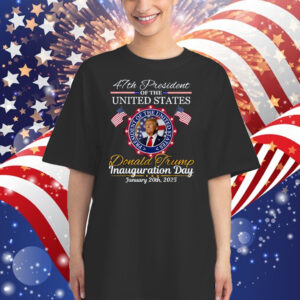 trump inauguration day 2025 shirt trump 2025 47 th president T-Shirt
