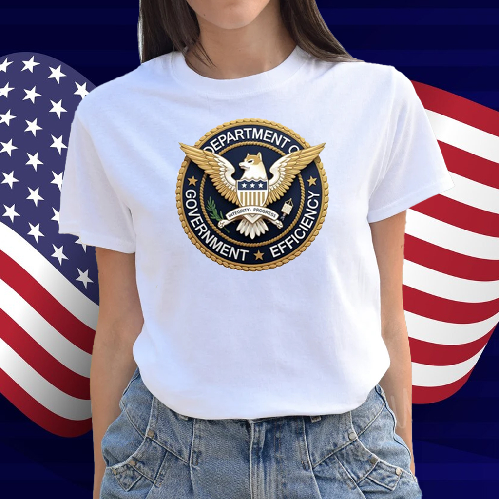 Doge Department Of Government Efficiency Integrity Progress T-Shirt