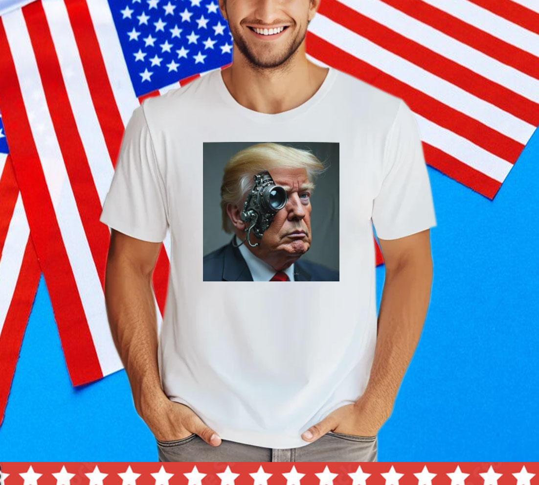 Futuristic portrait of President Trump Tee Shirt