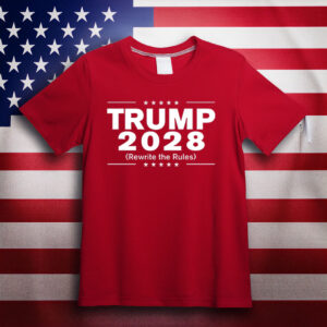 Trump 2028 Rewrite The Rules T-Shirts
