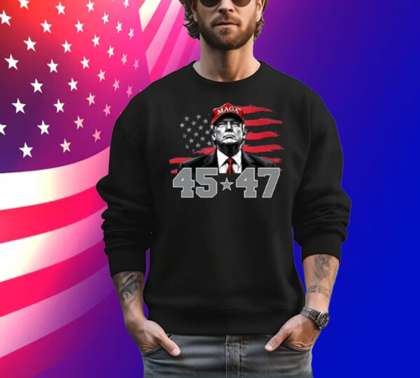 Trump 45 47 Maga Tee Shirt