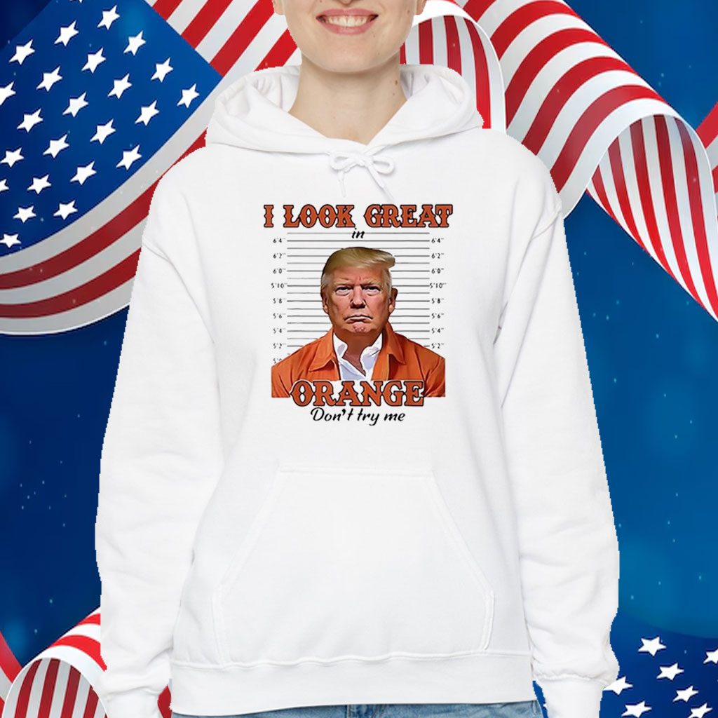 Trump mugshot I look great in orange don’t try me T-Shirt