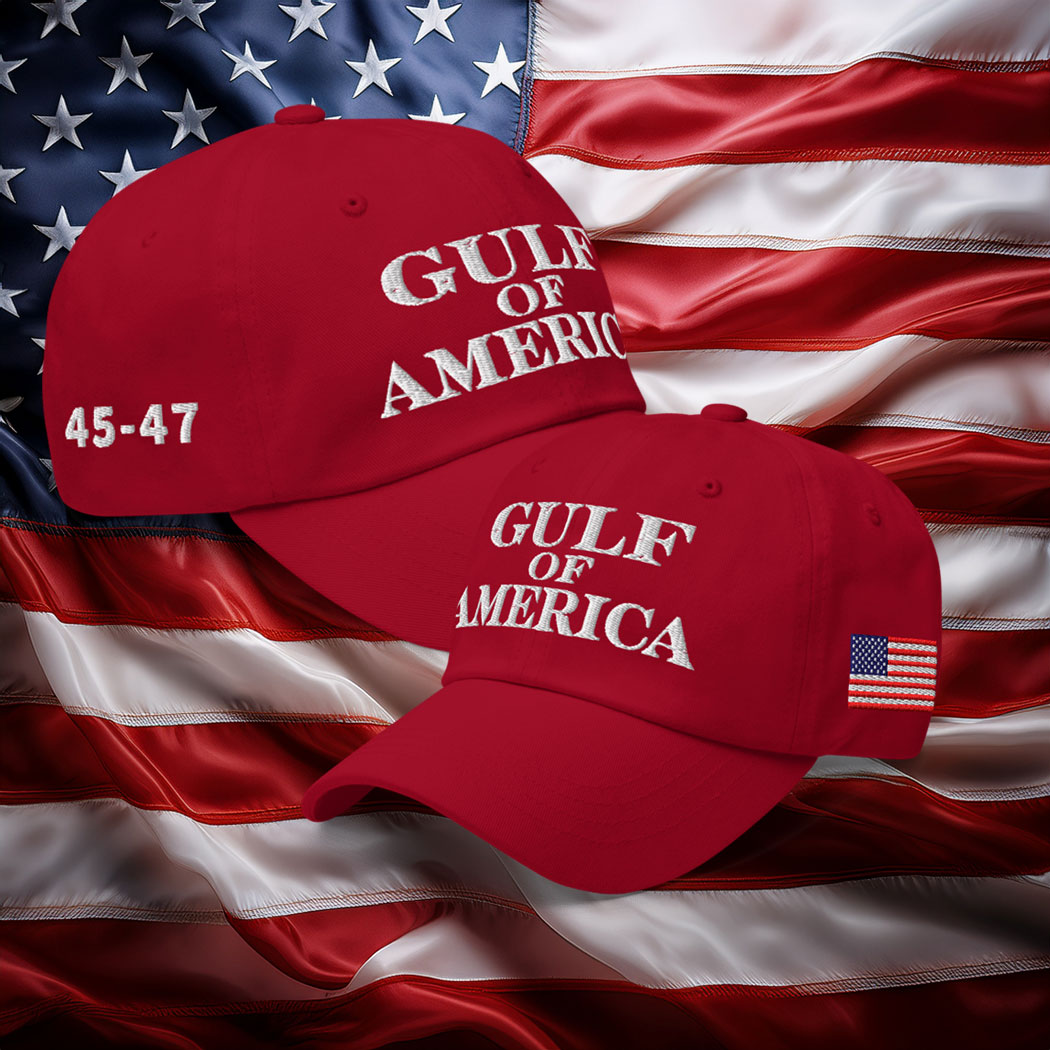 Elon Musk wears two hats including ‘Gulf of America’