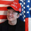 Musk wore a red “Gulf of America” hat